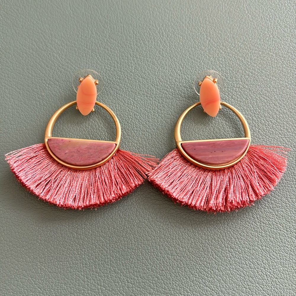 Fringe Hoop Earrings